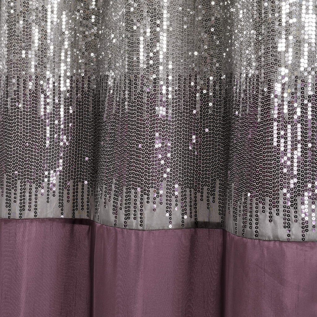 Night Sky Shower Curtain, 72" X 72", Gray & Purple