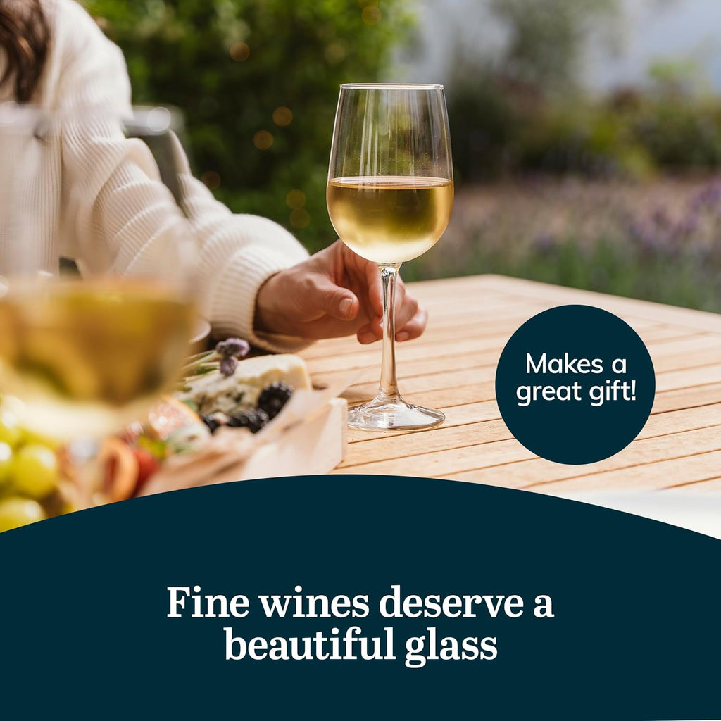 Vina Tall Wine Glasses Set, All Purpose Red and White Wine Glasses Set of 12, Professional Grade Glass Wine Glasses for Gatherings, Events