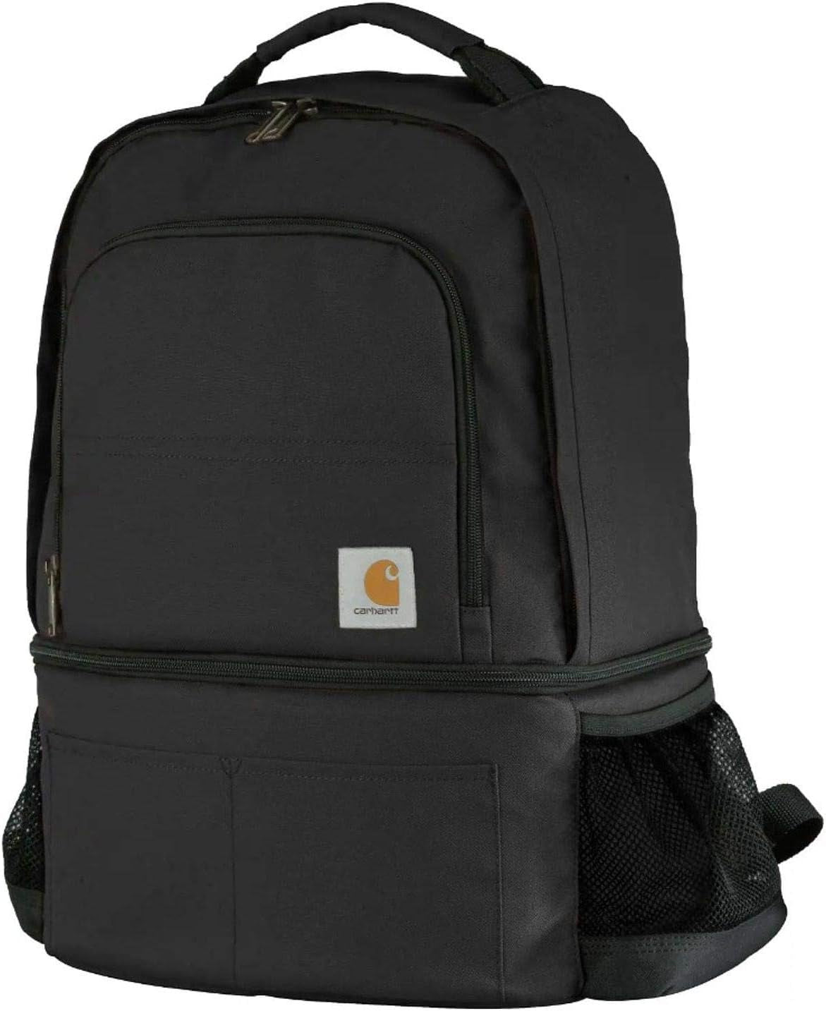 Mens Insulated 24 Can Two Compartment Cooler Backpack Backpack with Fullyinsulated Cooler Base