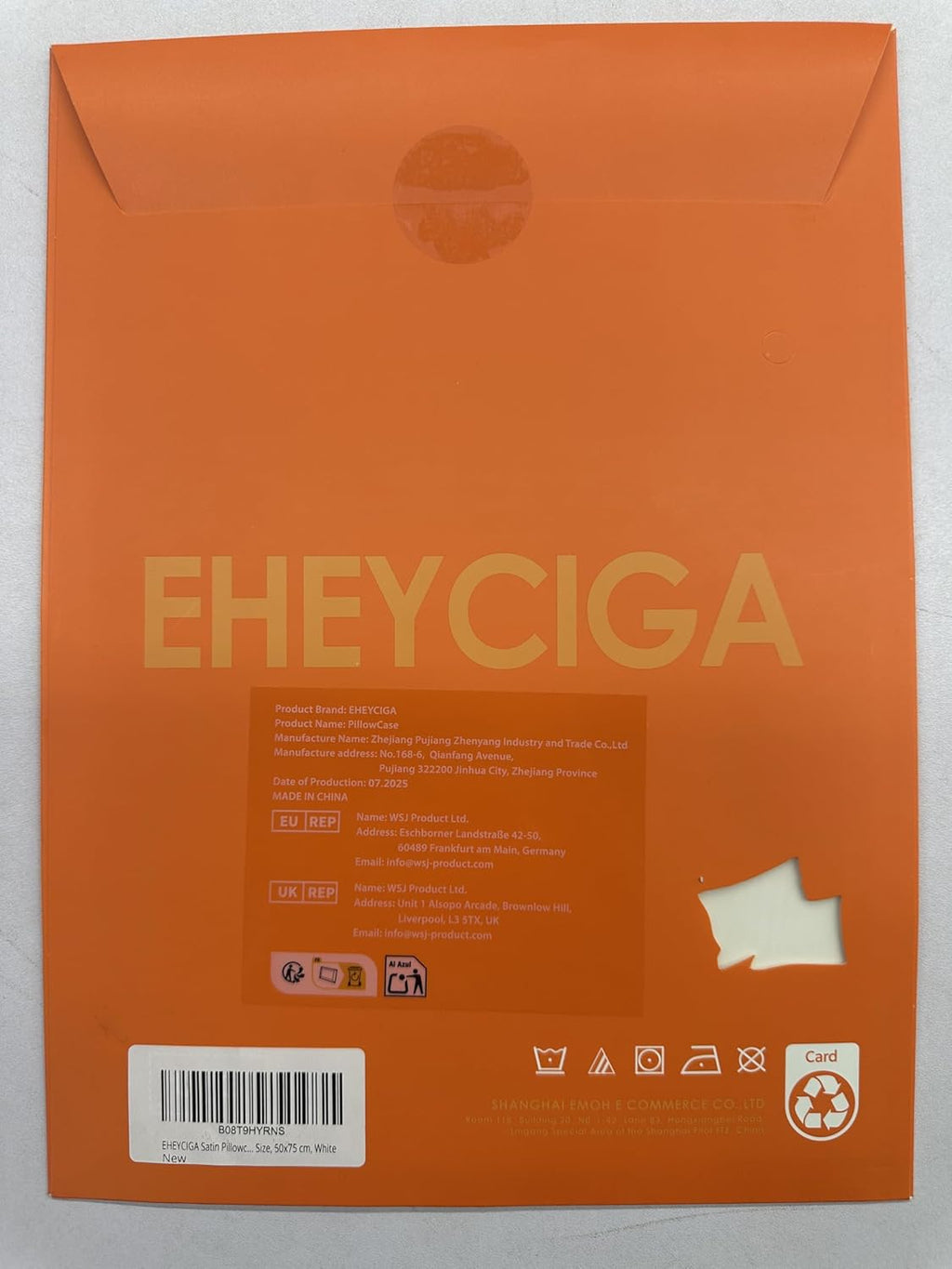 Satin Pillowcase Queen Set of 2, Soft Pillowcases for Hair and Skin Similar to Silk, White Pillow Cases 2 Pack with Envelope Closure, 20X30 Inches