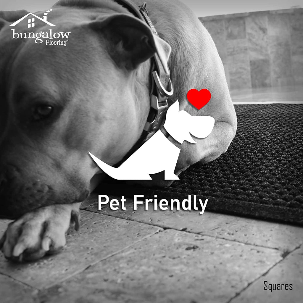 Waterhog Heavy Duty Doorway Mat, 3' X 5', Made in USA, Durable & Skid-Resistant Entryway Mat, Water-Trapping, Indoor/Outdoor Decorative Floor Covering, Cordova Collection, Medium Grey