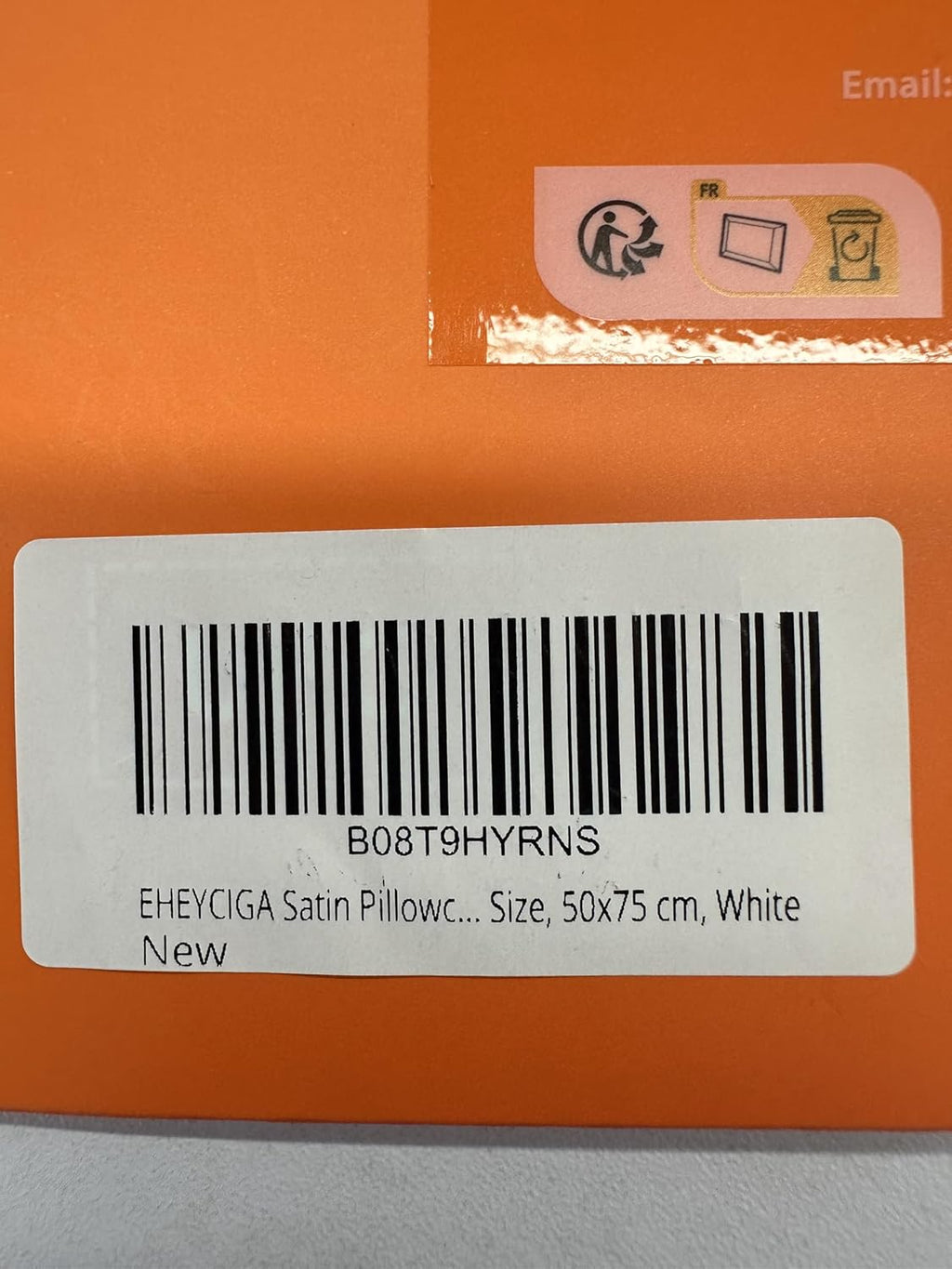 Satin Pillowcase Queen Set of 2, Soft Pillowcases for Hair and Skin Similar to Silk, White Pillow Cases 2 Pack with Envelope Closure, 20X30 Inches