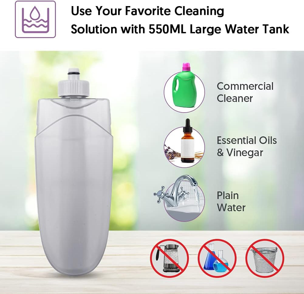 Spray Mops for Floors Cleaning,  Microfiber Flat Floor Mop Wet Dry with 550ML Refillable Bottle 2 Washable Pads Replacement for Wooden Laminate Tile Marble Kitchen