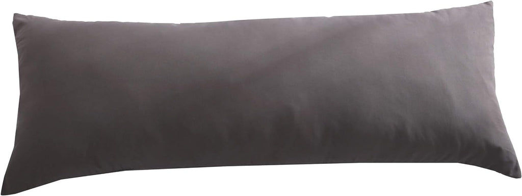 Body Pillow Cover, Luxury Soft Removable Body Pillow Case - Long Body Pillow Protector 21"X54" with Zipper Closure (Grey,21"X54")